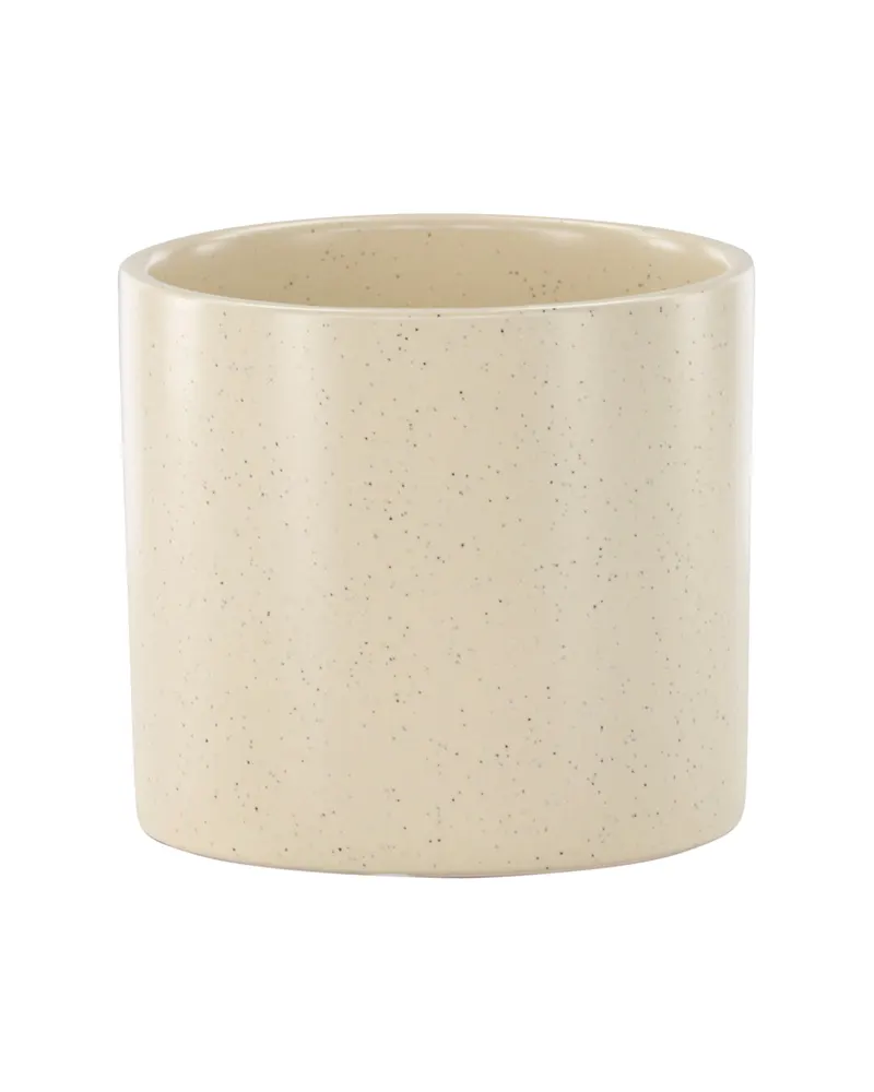Sane zylindrischer Blumentopf aus Steinzeug in Ø 11 cm, Beige, Ansicht 9