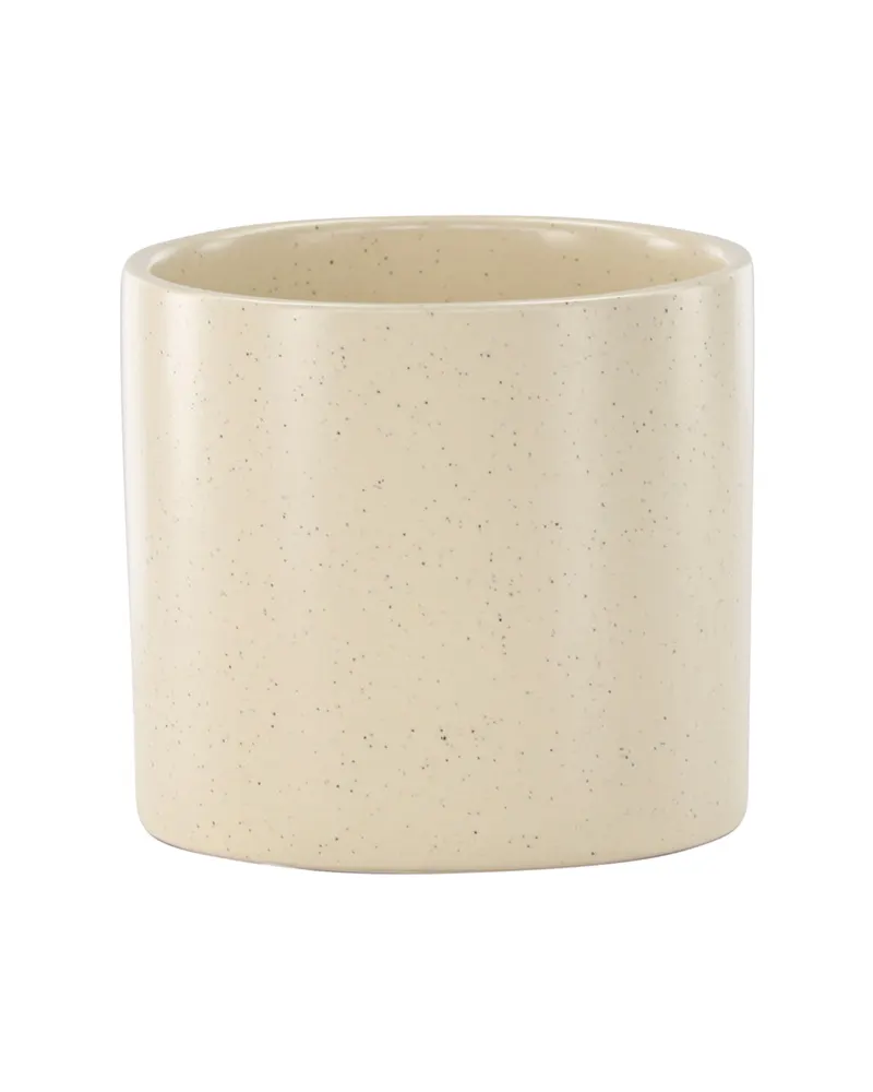 Sane zylindrischer Blumentopf aus Steinzeug in Ø 11 cm, Beige, Ansicht 12