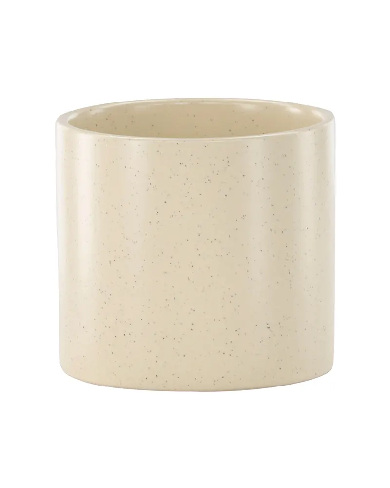 Sane zylindrischer Blumentopf aus Steinzeug in Ø 11 cm, Beige, Ansicht 2