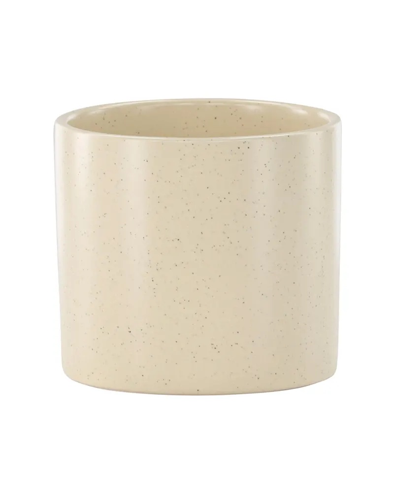 Sane zylindrischer Blumentopf aus Steinzeug in Ø 11 cm, Beige, Ansicht 3