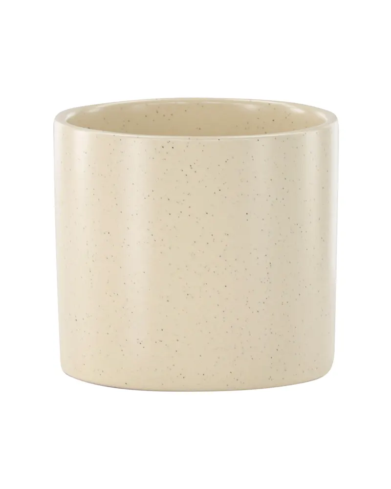 Sane zylindrischer Blumentopf aus Steinzeug in Ø 11 cm, Beige, Ansicht 4