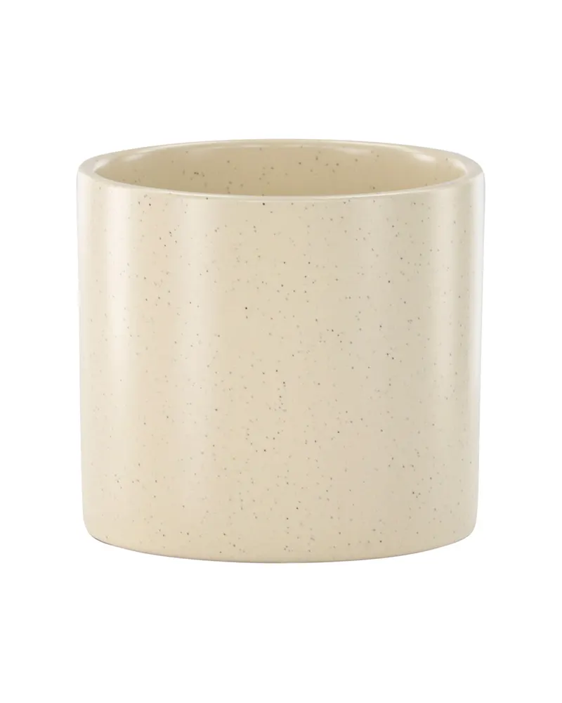 Sane zylindrischer Blumentopf aus Steinzeug in Ø 11 cm, Beige, Ansicht 5
