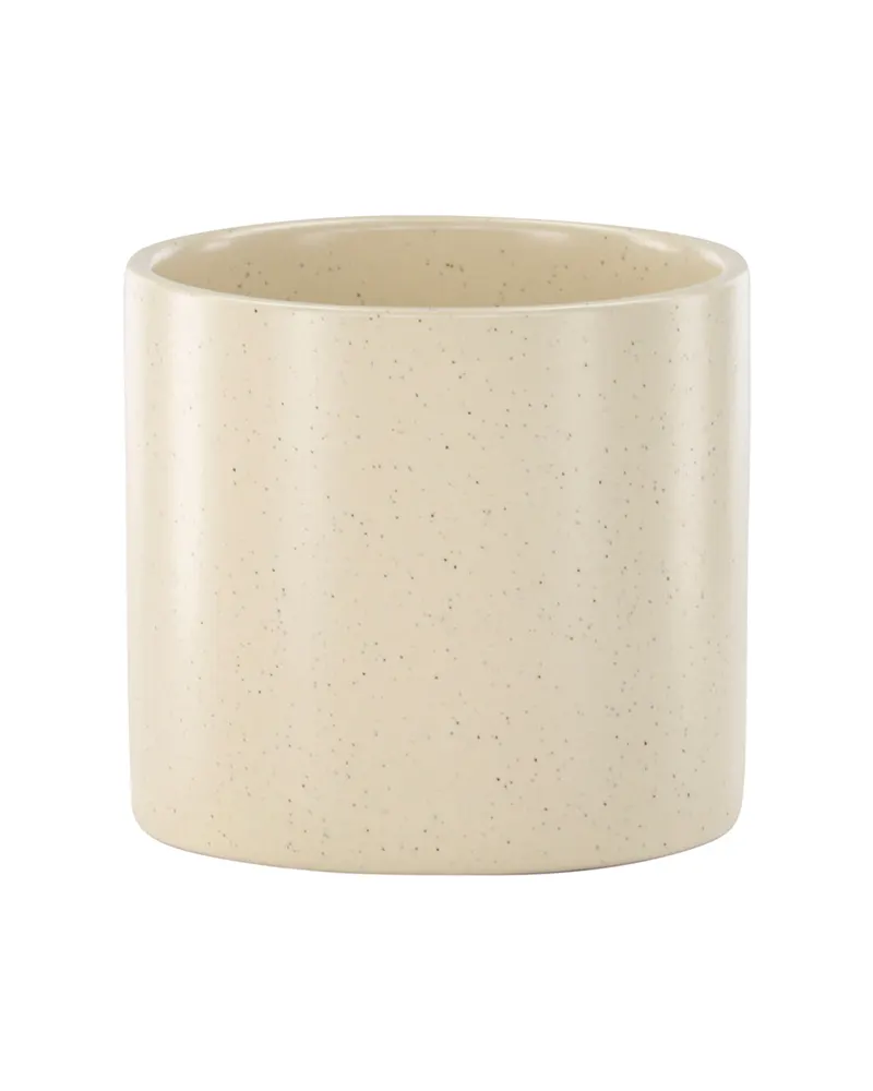 Sane zylindrischer Blumentopf aus Steinzeug in Ø 11 cm, Beige, Ansicht 6