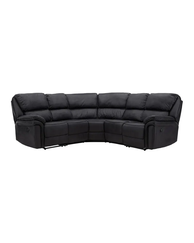 Saranda Sofa Modell 2 mit Liegefunktion in Schwarz, Ansicht 7
