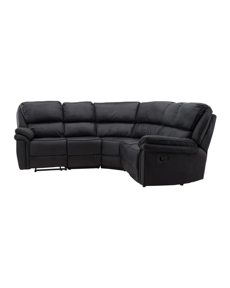 Saranda Sofa Modell 2 mit Liegefunktion in Schwarz, Ansicht 8