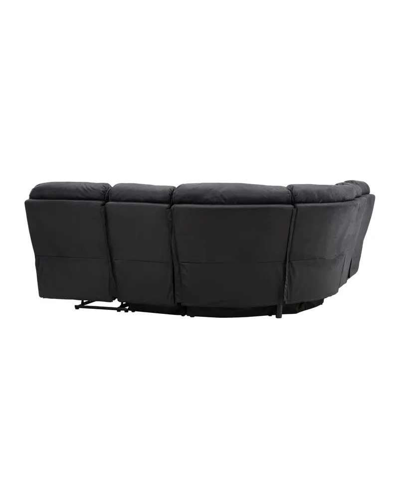 Saranda Sofa Modell 2 mit Liegefunktion in Schwarz, Ansicht 12