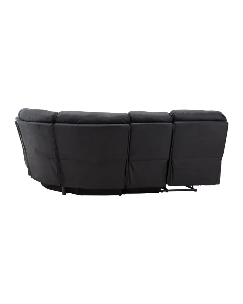 Saranda Sofa Modell 2 mit Liegefunktion in Schwarz, Ansicht 13
