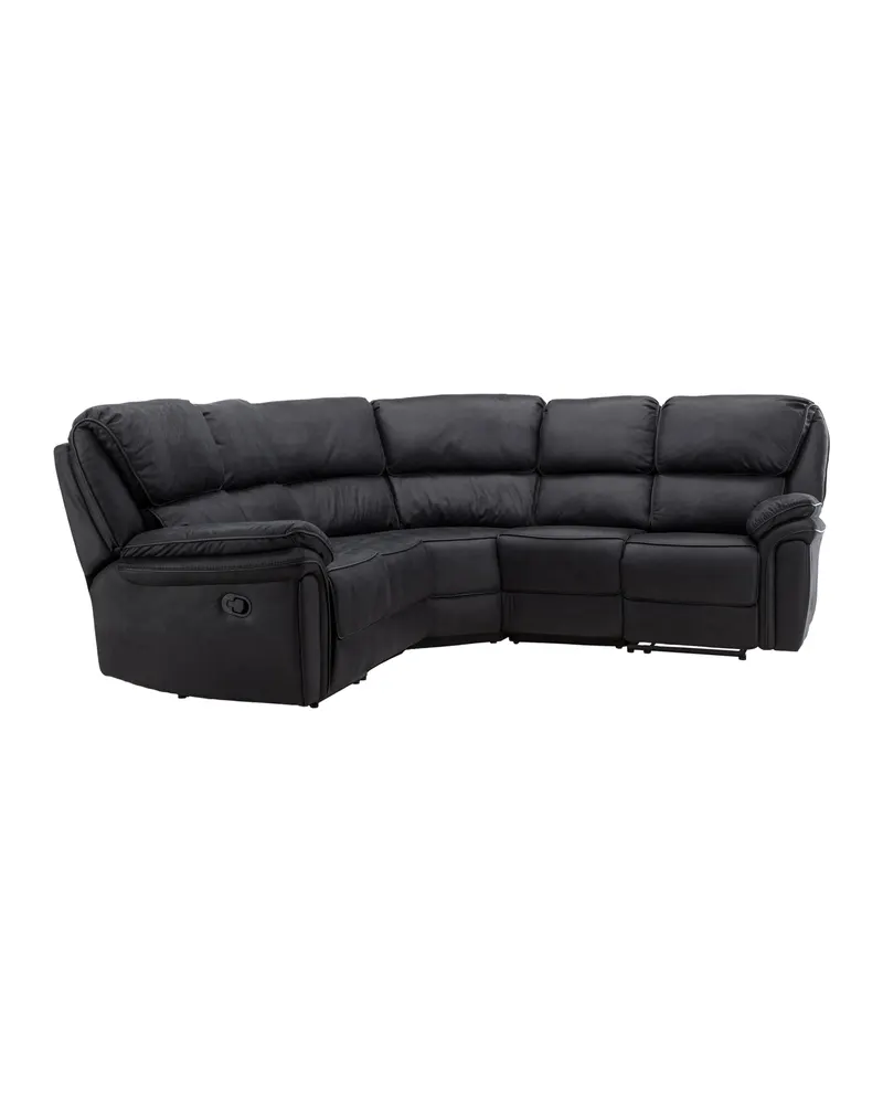 Saranda Sofa Modell 2 mit Liegefunktion in Schwarz, Ansicht 2