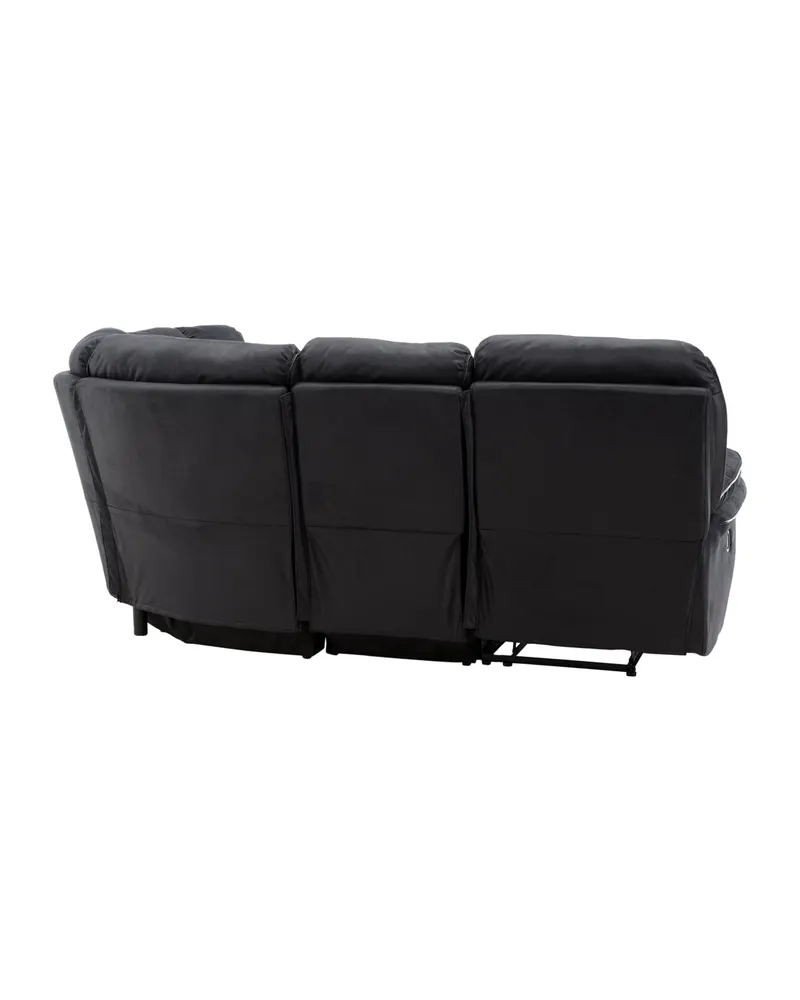 Saranda Sofa Modell 2 mit Liegefunktion in Schwarz, Ansicht 14