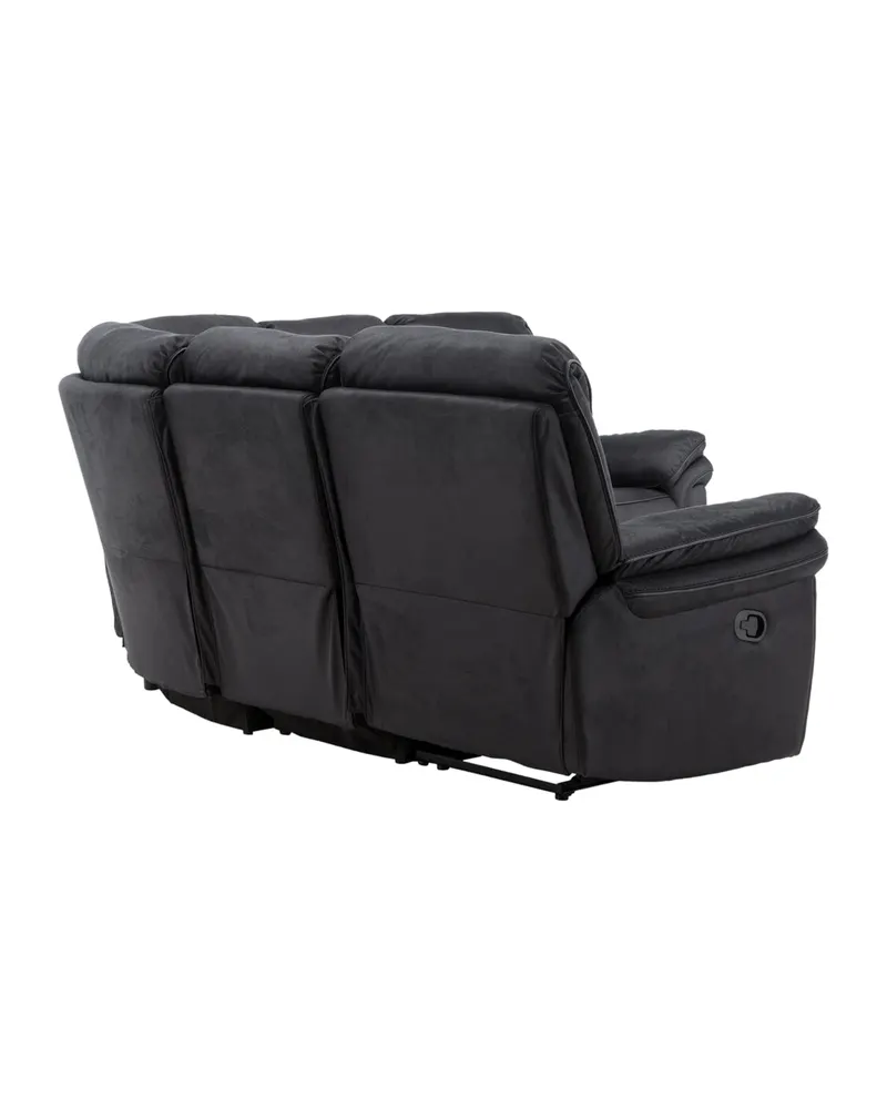 Saranda Sofa Modell 2 mit Liegefunktion in Schwarz, Ansicht 4