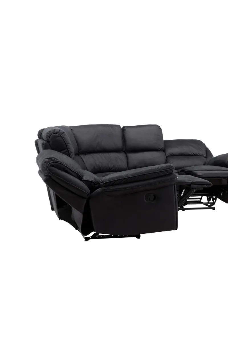 Saranda Sofa Modell 2 mit Liegefunktion in Schwarz, Ansicht 6