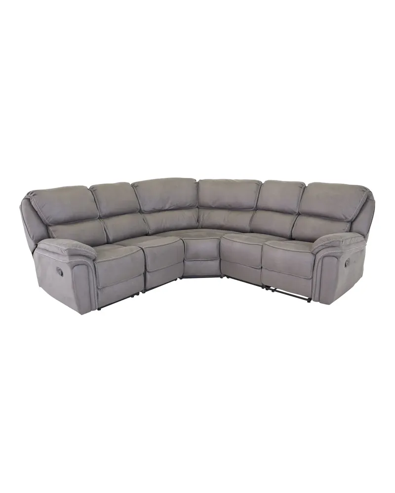Saranda Sofa Modell 2: Ecksofa mit Liegefunktion oder 3-Sitzer, Braun, Gestell Schwarz