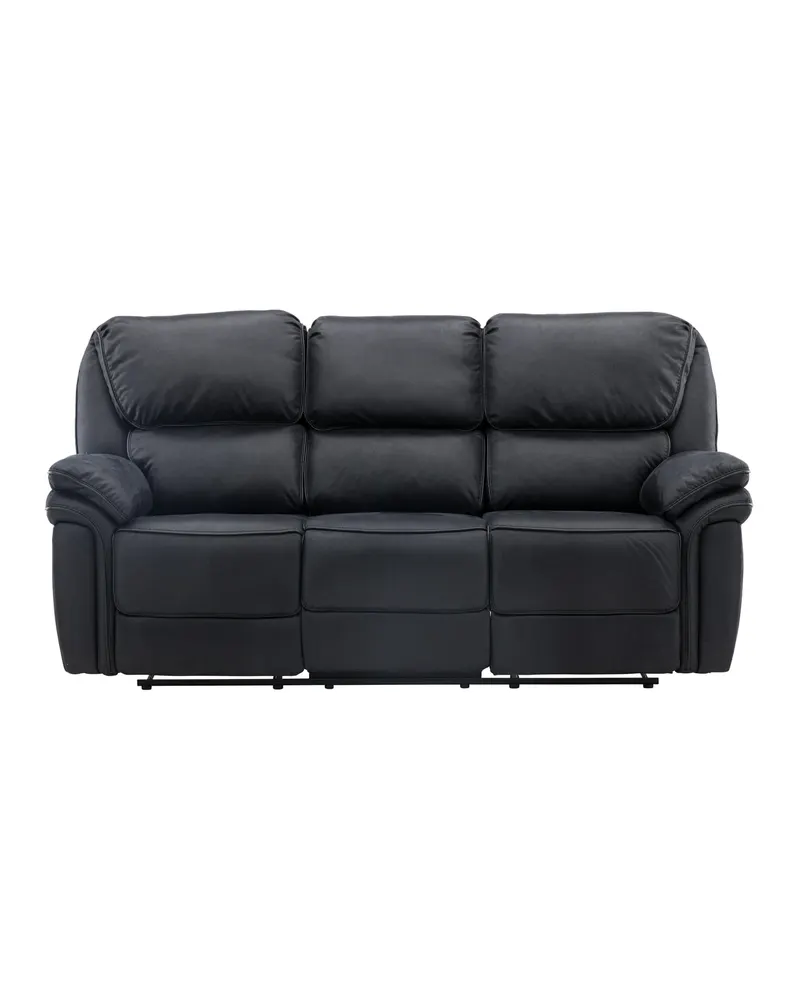 Saranda Sofa mit Liegefunktion als 3-Sitzer oder Ecksofa, Grau, Gestell Schwarz