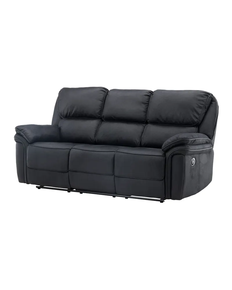 Saranda Sofa mit Liegefunktion in Schwarz, Ansicht 6