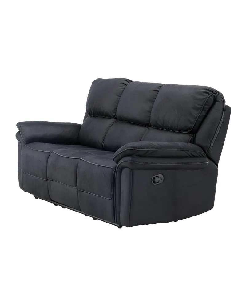 Saranda Sofa mit Liegefunktion in Schwarz, Ansicht 7