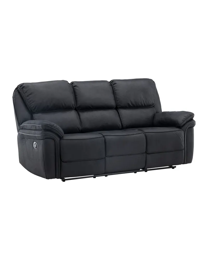 Saranda Sofa mit Liegefunktion in Schwarz, Ansicht 2
