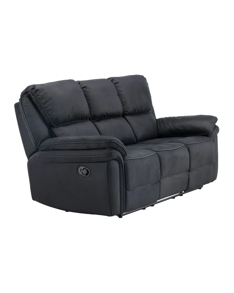 Saranda Sofa mit Liegefunktion in Schwarz, Ansicht 3