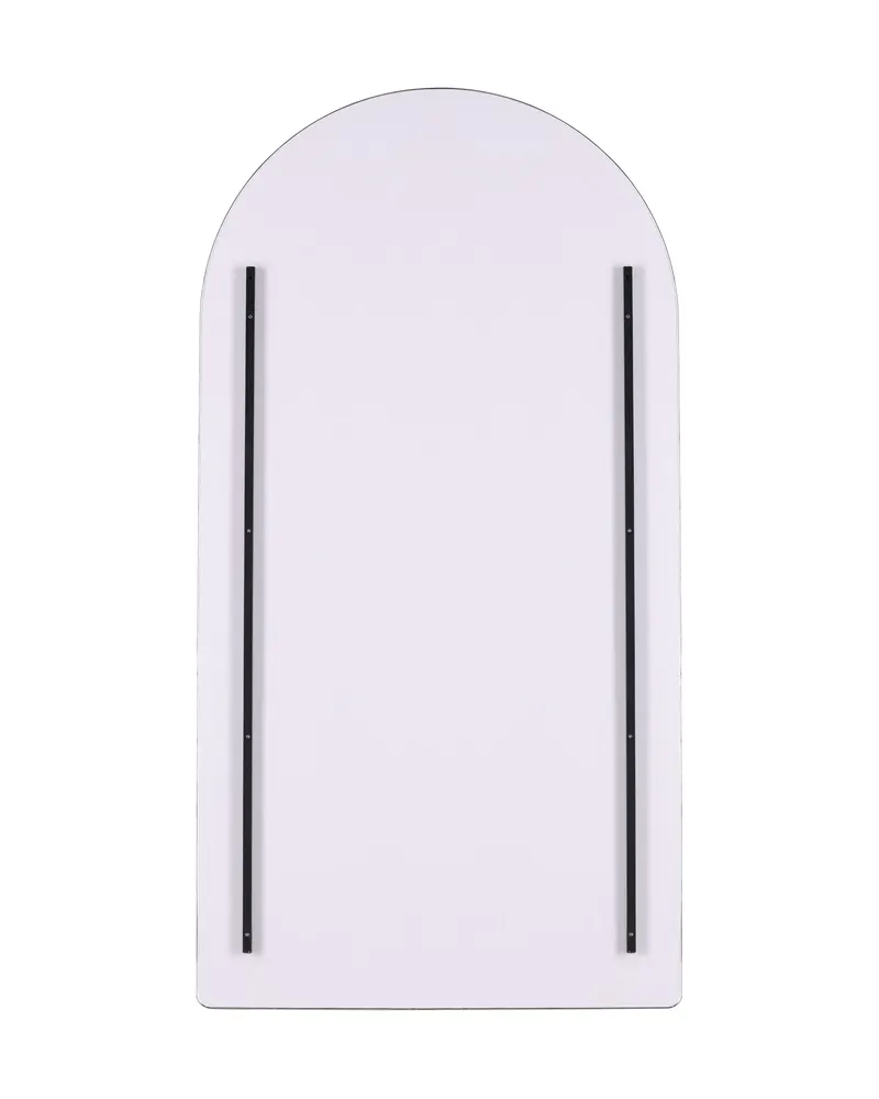 Sarasota Ganzkörperspiegel mit Rundbogen in 3 × 193 × 100 cm, Klar, Gestell Transparent, Ansicht 2