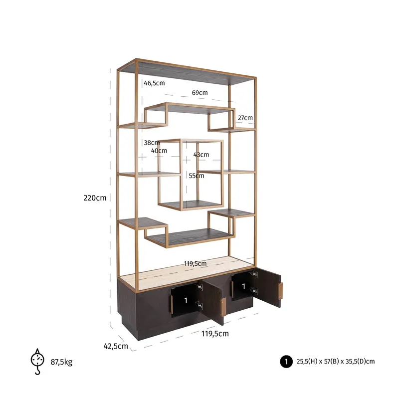 Claremont, Braun von Richmond Interiors, Maßzeichnung 10