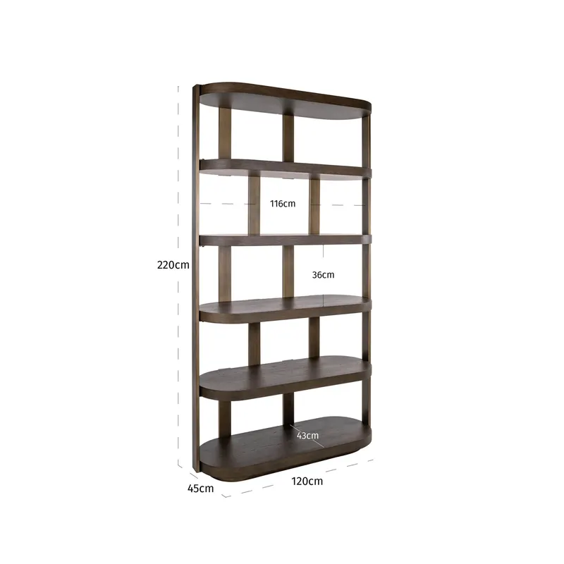 Schrank Ellington, Braun von Richmond Interiors, Maßzeichnung 10