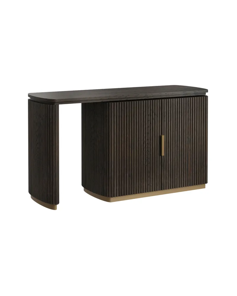 Schreibtisch Cambon, Dunkles Kaffeebraun von Richmond Interiors, Produktansicht 4
