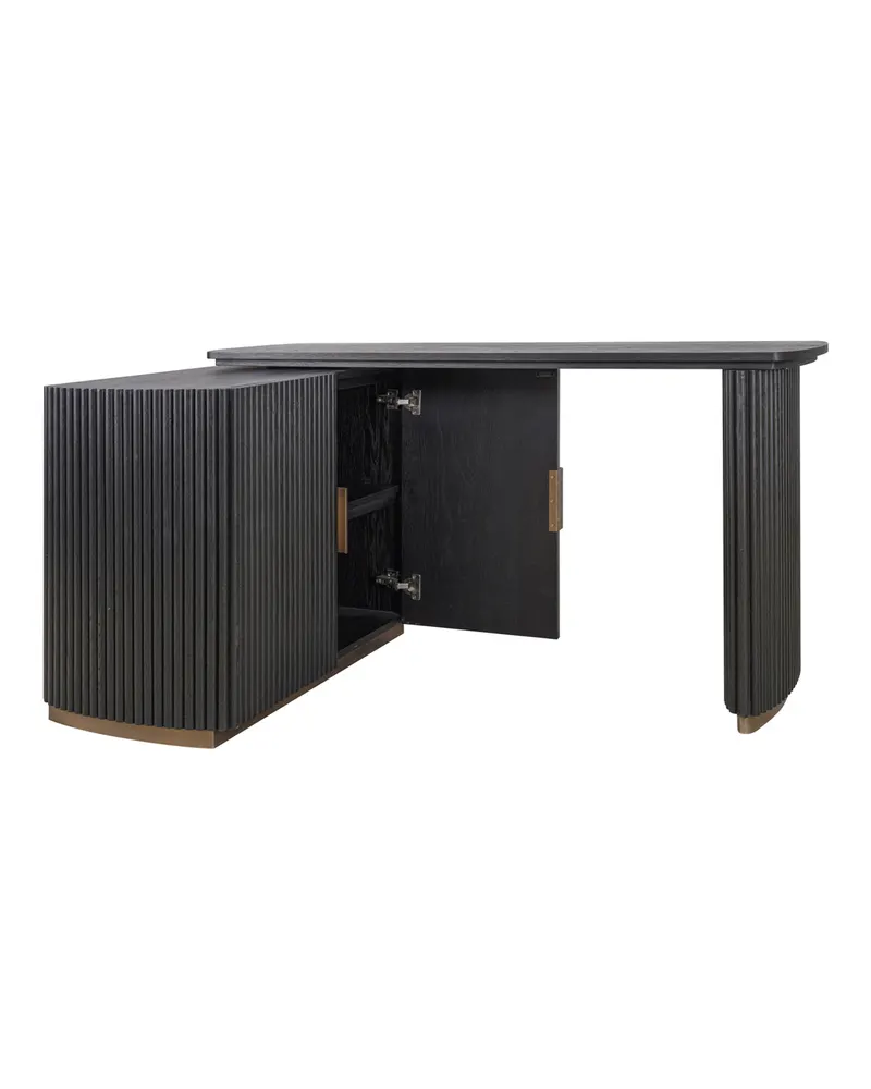 Schreibtisch Cambon, Dunkles Kaffeebraun von Richmond Interiors, Produktansicht 6