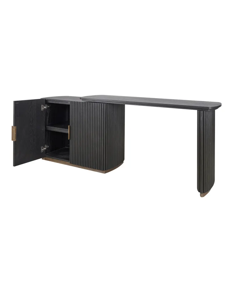 Schreibtisch Cambon, Dunkles Kaffeebraun von Richmond Interiors, Produktansicht 7