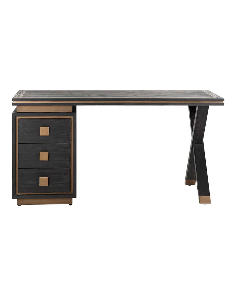 Schreibtisch Hunter, Black rustic von Richmond Interiors