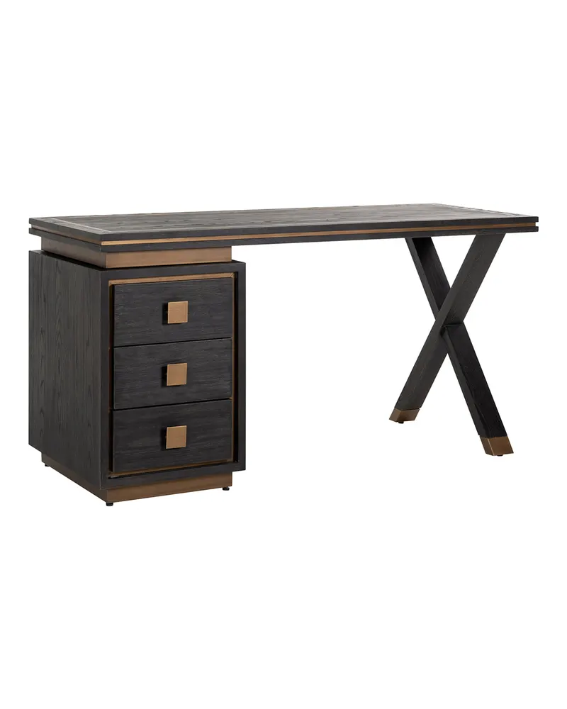 Schreibtisch Hunter, Black rustic von Richmond Interiors, Produktansicht 3