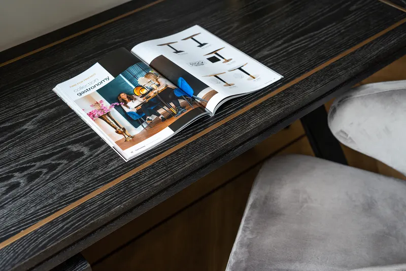Schreibtisch Hunter, Black rustic von Richmond Interiors, Wohnbeispiel 6, im Wohnraum