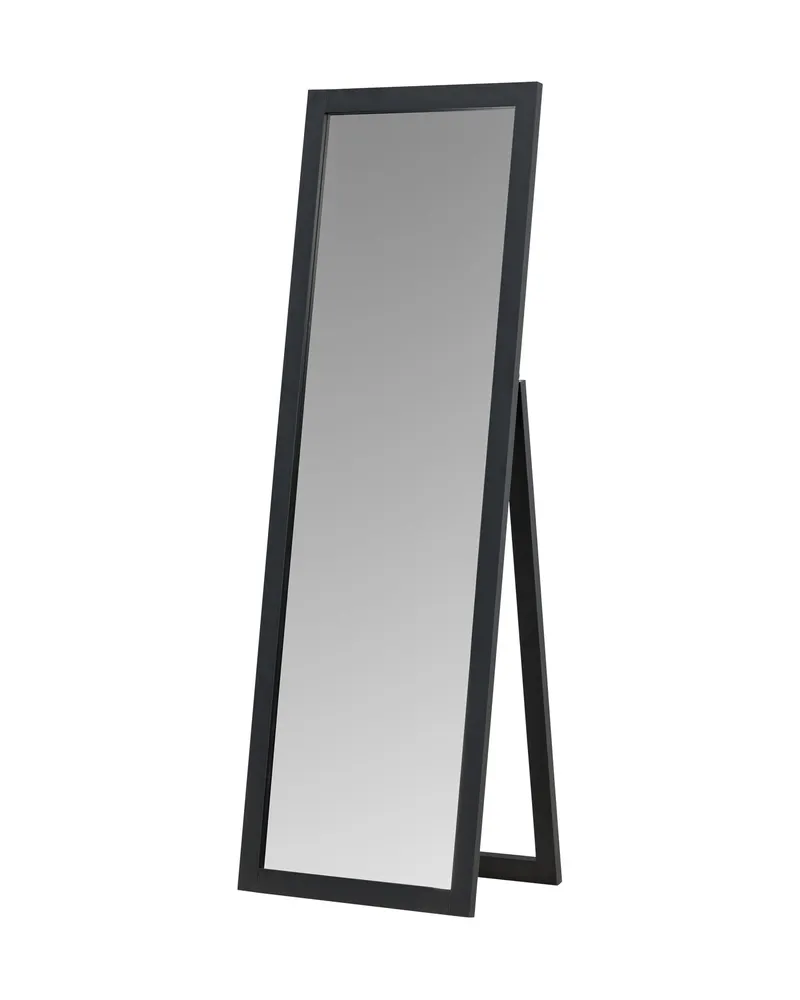 Sebring Ganzkörperspiegel, rechteckig gerahmt in 39 × 170 × 55 cm, Schwarz, Ansicht 1
