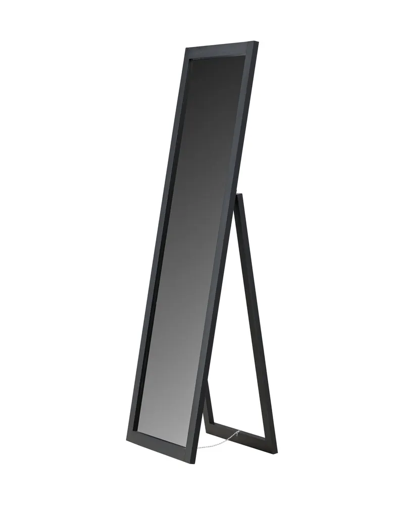 Sebring Ganzkörperspiegel, rechteckig gerahmt in 39 × 170 × 55 cm, Schwarz, Ansicht 6