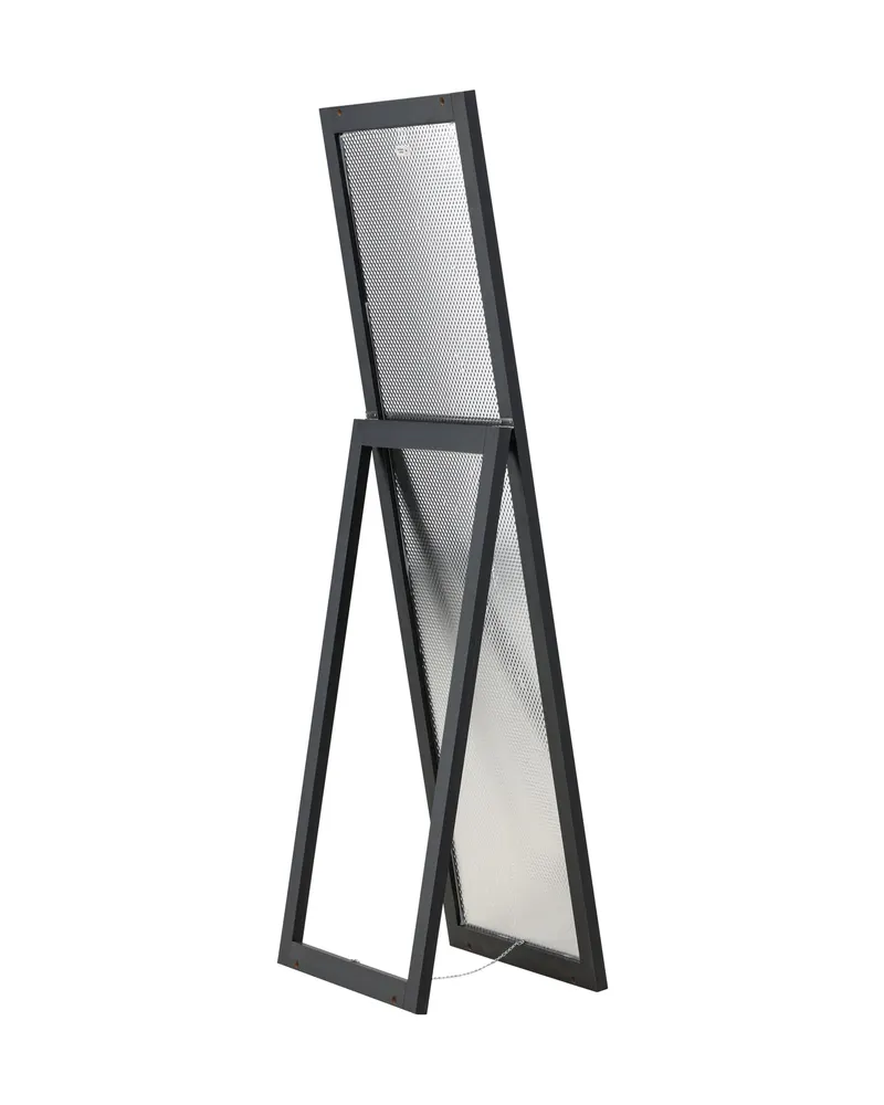 Sebring Ganzkörperspiegel, rechteckig gerahmt in 39 × 170 × 55 cm, Schwarz, Ansicht 10