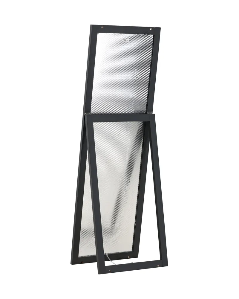 Sebring Ganzkörperspiegel, rechteckig gerahmt in 39 × 170 × 55 cm, Schwarz, Ansicht 5