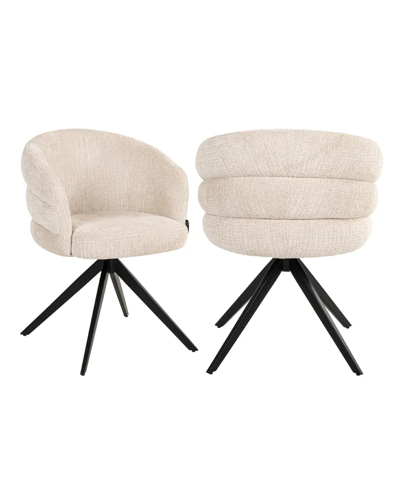 Esszimmerstuhl Serenity, Niagara beige, drehbar, feuerhemmend von Richmond Interiors, Produktansicht 2