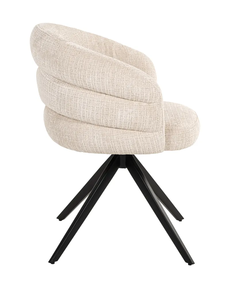 Esszimmerstuhl Serenity, Niagara beige, drehbar, feuerhemmend von Richmond Interiors, Produktansicht 4