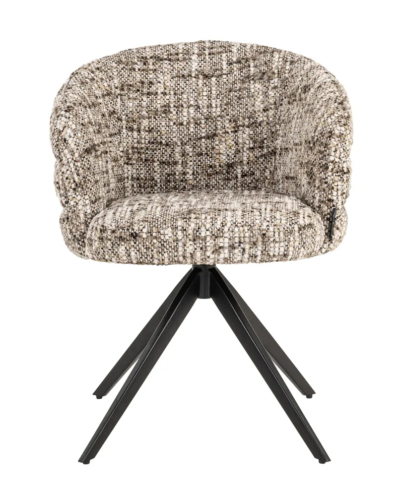 Esszimmerstuhl Serenity Brown Omara, drehbar von Richmond Interiors