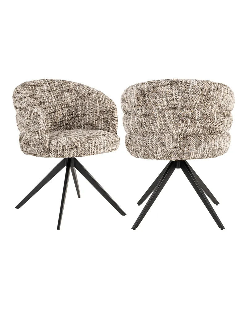 Esszimmerstuhl Serenity Brown Omara, drehbar von Richmond Interiors, Produktansicht 2