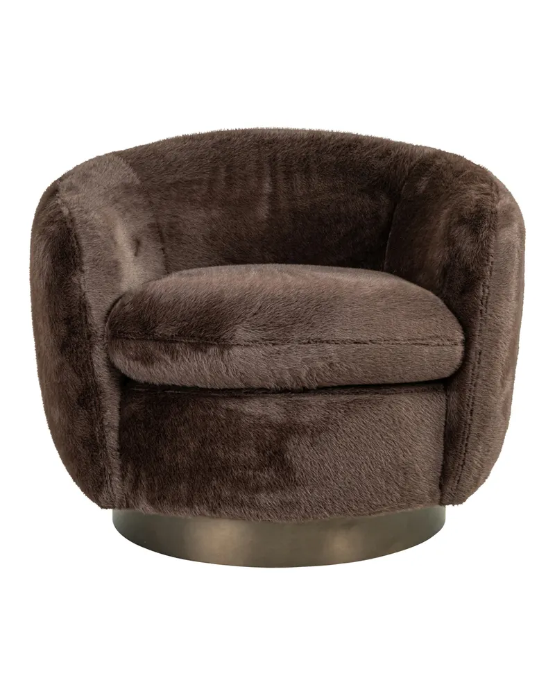 Sessel Colmar, Chocolat fluffy, drehbar von Richmond Interiors