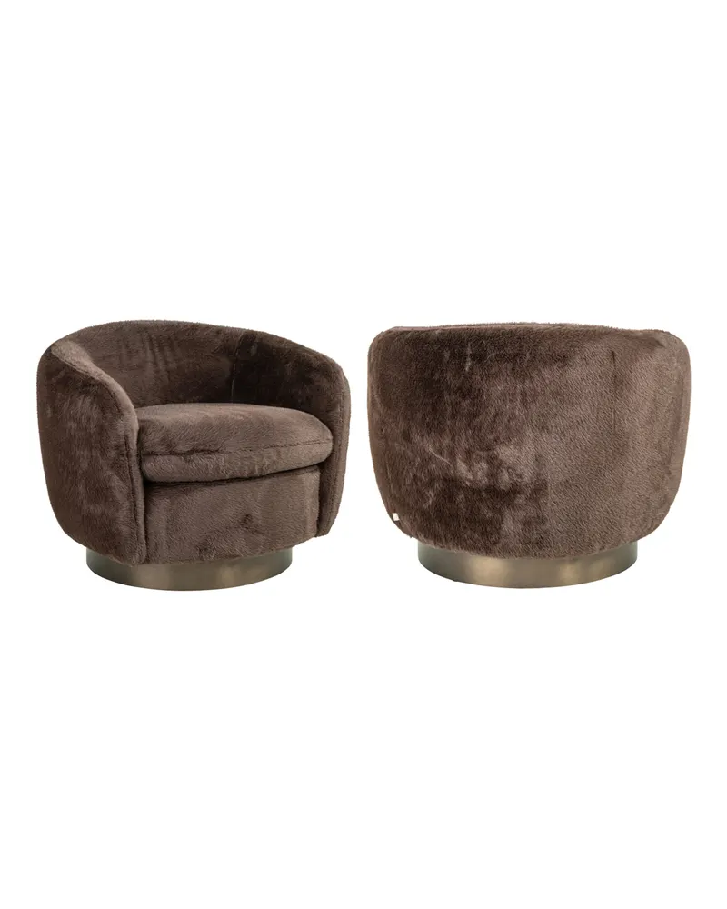 Sessel Colmar, Chocolat fluffy, drehbar von Richmond Interiors, Produktansicht 2