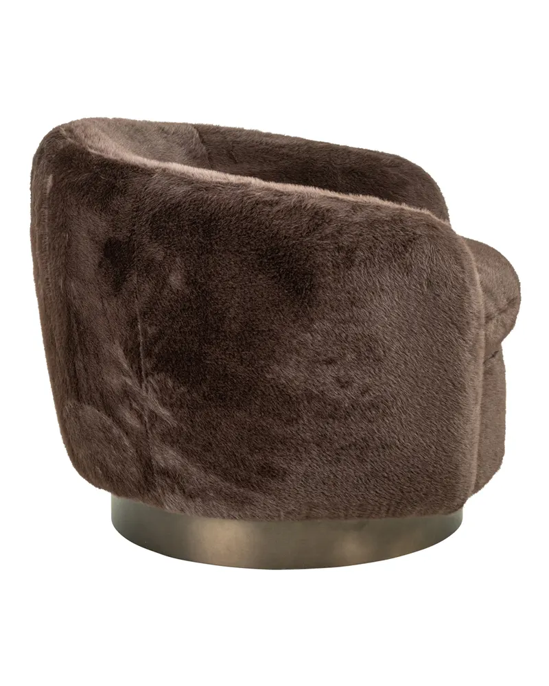 Sessel Colmar, Chocolat fluffy, drehbar von Richmond Interiors, Produktansicht 4