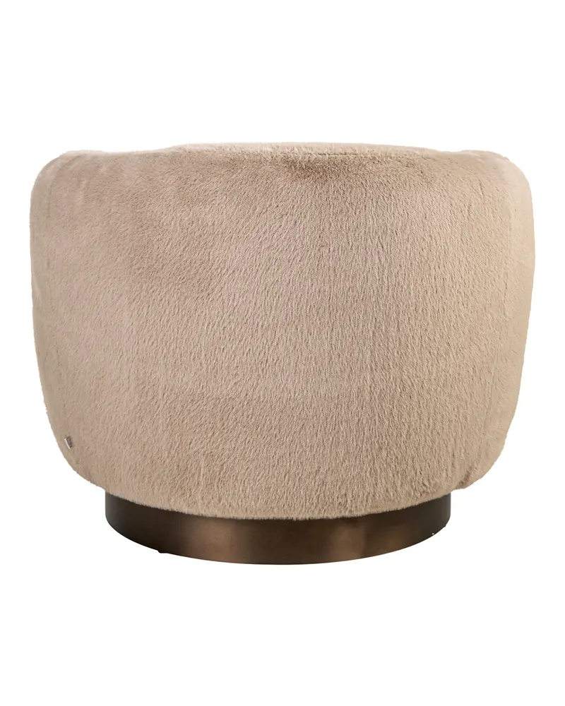 Sessel Colmar, Khaki fluffy, drehbar von Richmond Interiors, Produktansicht 5