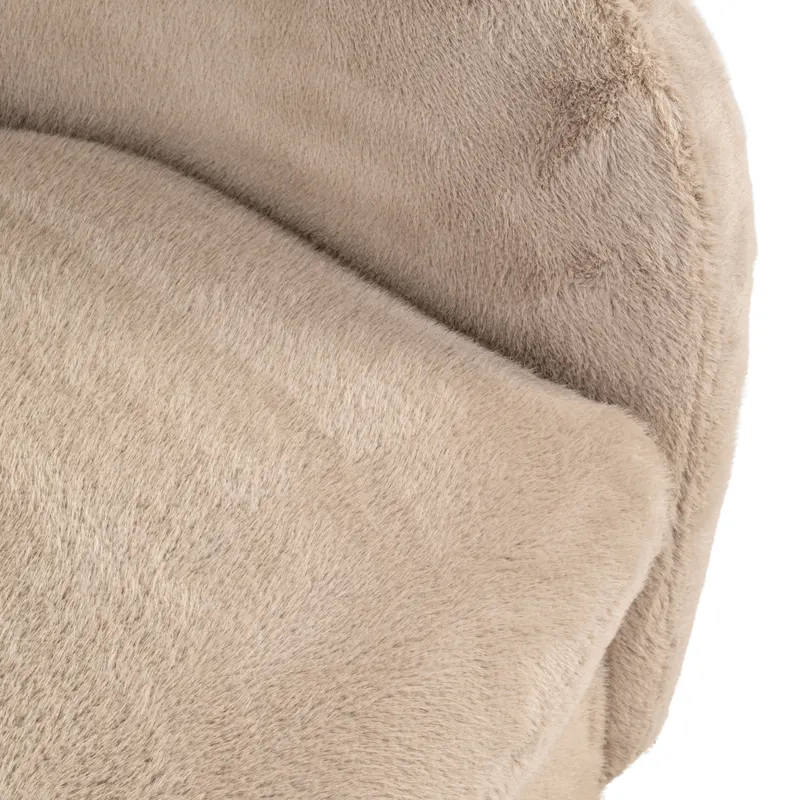 Sessel Colmar, Khaki fluffy, drehbar von Richmond Interiors, Produktansicht 6