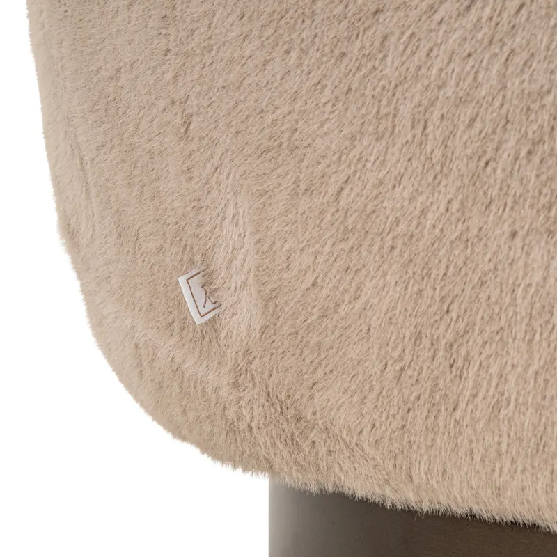 Sessel Colmar, Khaki fluffy, drehbar von Richmond Interiors, Produktansicht 7