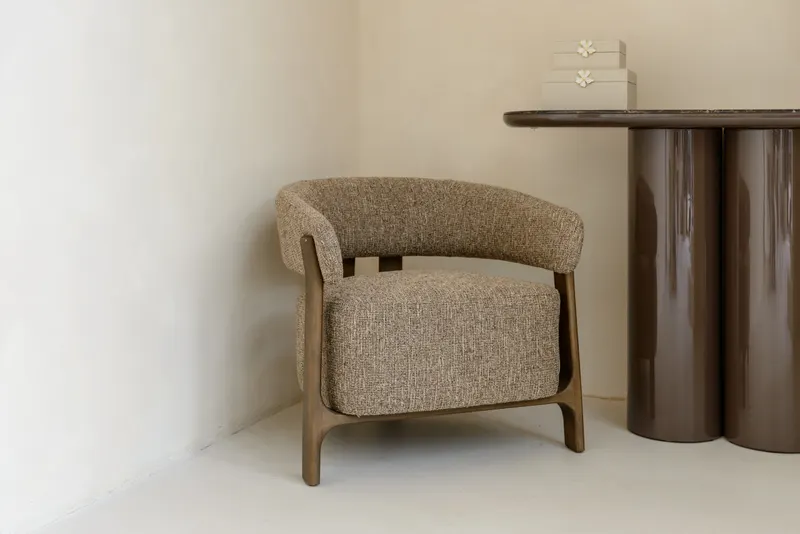 Sessel Dalara, Brown tweed von Richmond Interiors, Wohnbeispiel 6, im Wohnraum