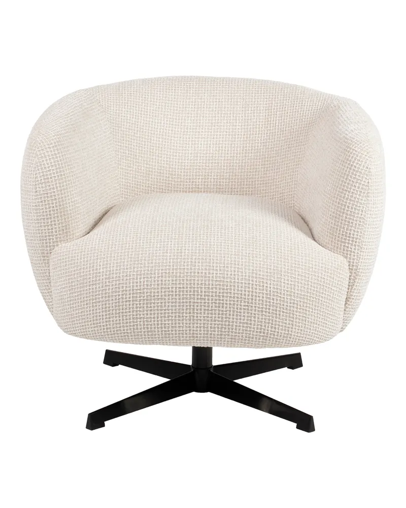 Sessel Estelle, Beige blockweave, drehbar von Richmond Interiors