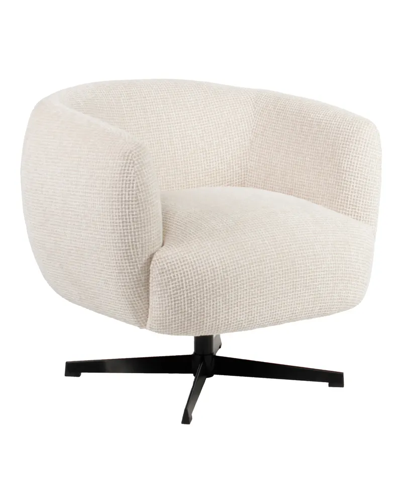 Sessel Estelle, Beige blockweave, drehbar von Richmond Interiors, Produktansicht 3