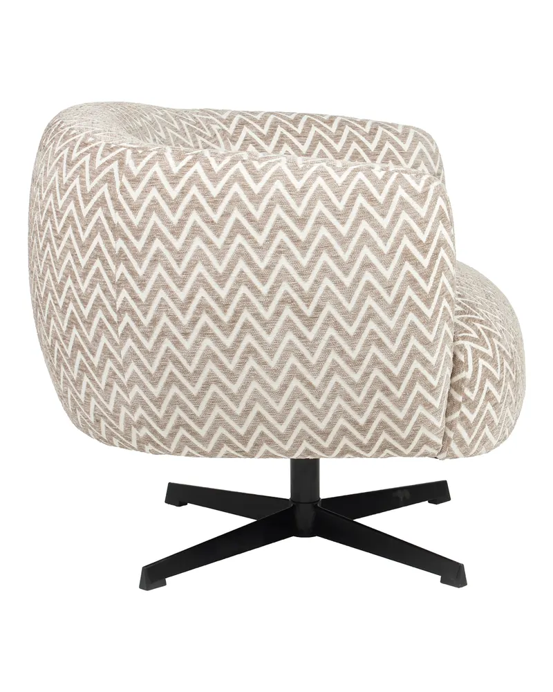 Sessel Estelle, Sand chevron, drehbar von Richmond Interiors, Produktansicht 4