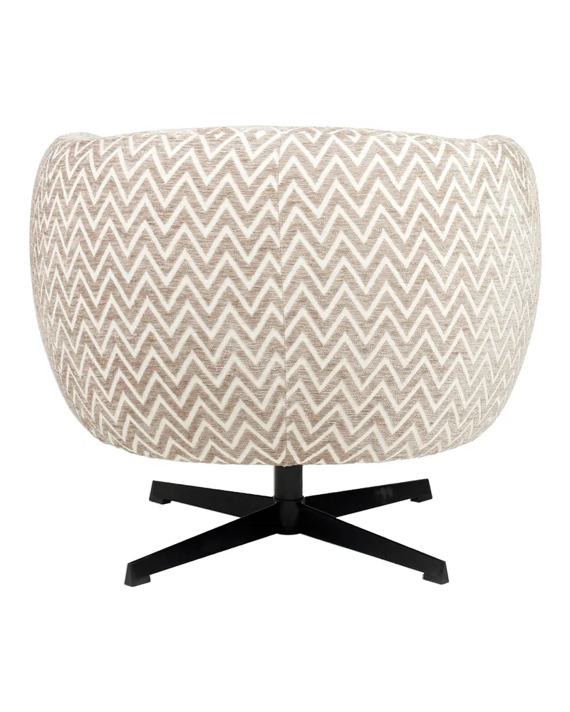 Sessel Estelle, Sand chevron, drehbar von Richmond Interiors, Produktansicht 5