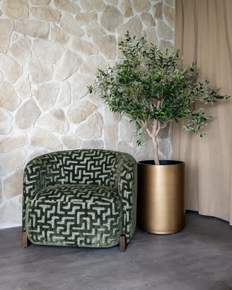 Sessel Hannah, Moss labyrinth, feuerhemmend von Richmond Interiors, Wohnbeispiel 6, im Wohnraum
